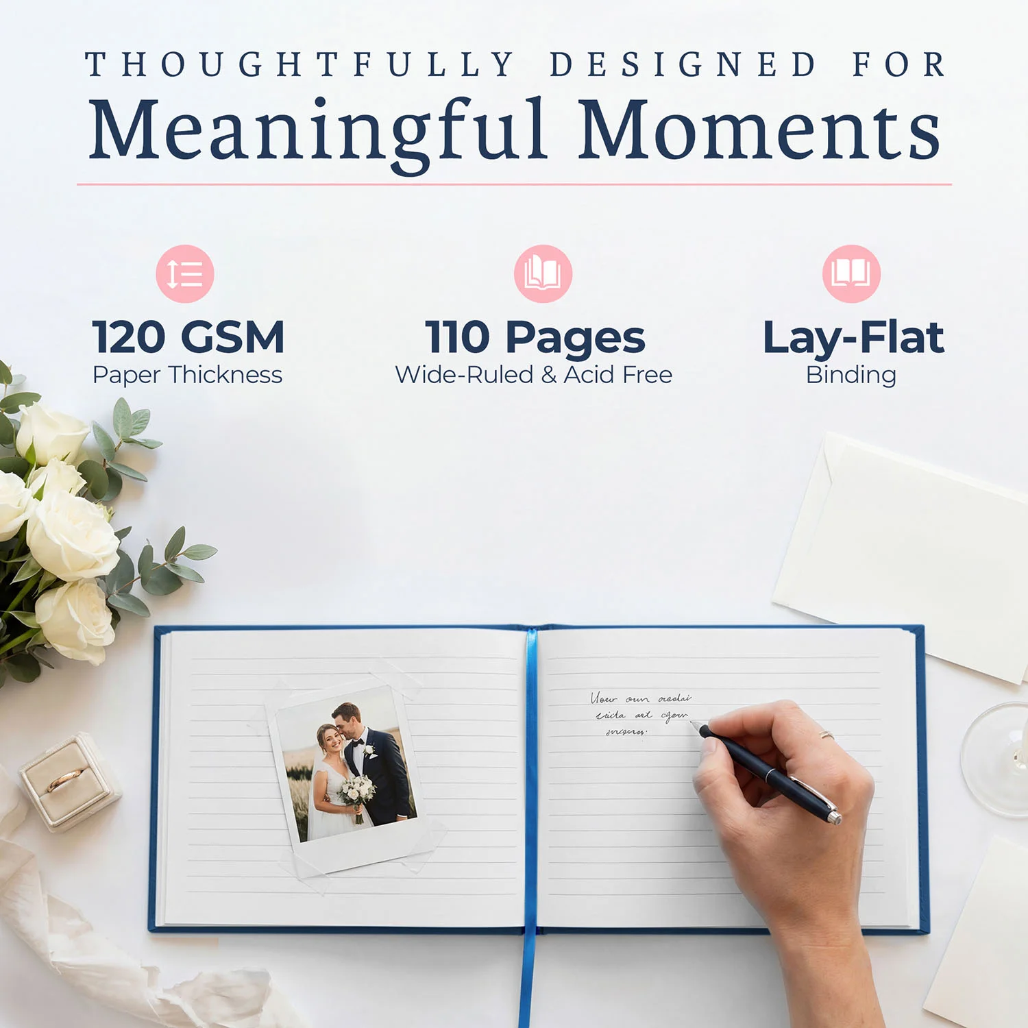 All Occasion Guestbook - Sapphire Blue